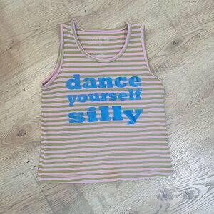 Matilda Jane Pink and Green Tank Top with Stripes